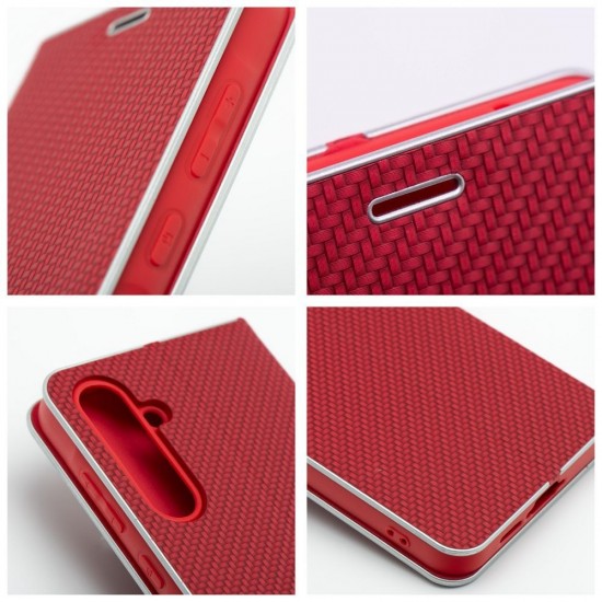 Samsung A36 5G Luna Book Carbon Red Кейс