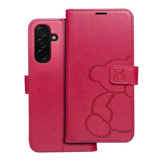 Samsung A36 5G Mezzo Book Teddy Bear Magenta Кейс
