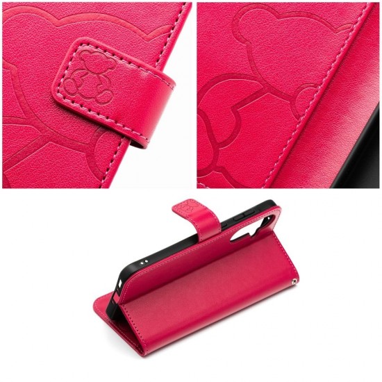 Samsung A36 5G Mezzo Book Teddy Bear Magenta Кейс