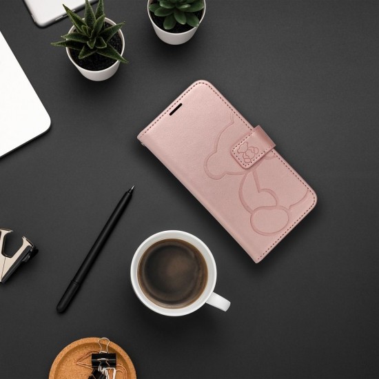 Samsung A36 5G Mezzo Book Teddy Bear Rose Gold Кейс