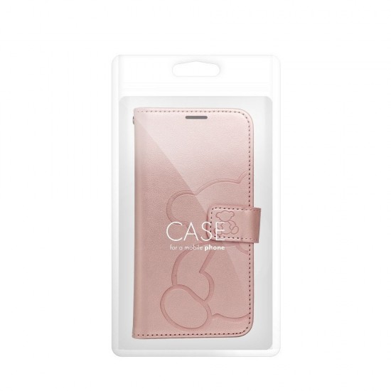 Samsung A36 5G Mezzo Book Teddy Bear Rose Gold Кейс