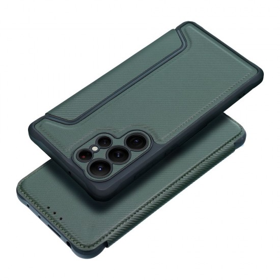 Samsung A56 5G Razor Book Dark Green Кейс
