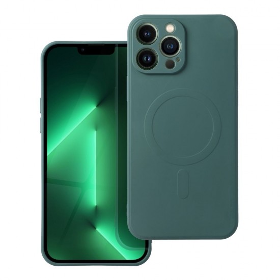 Samsung S25 Silicone Mag Cover Dark Green Кейс