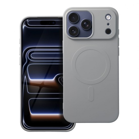 Apple iPhone 16 Pro Max Silicone Mag Cover Grey Titanium Кейс