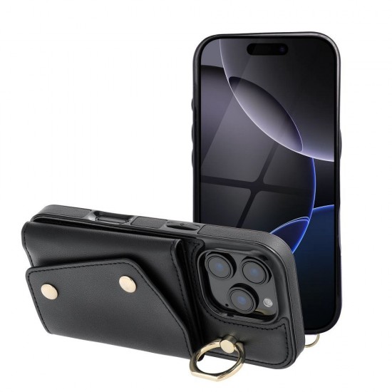 Apple iPhone 16 Pro Max Wallet Wonder Black Кейс