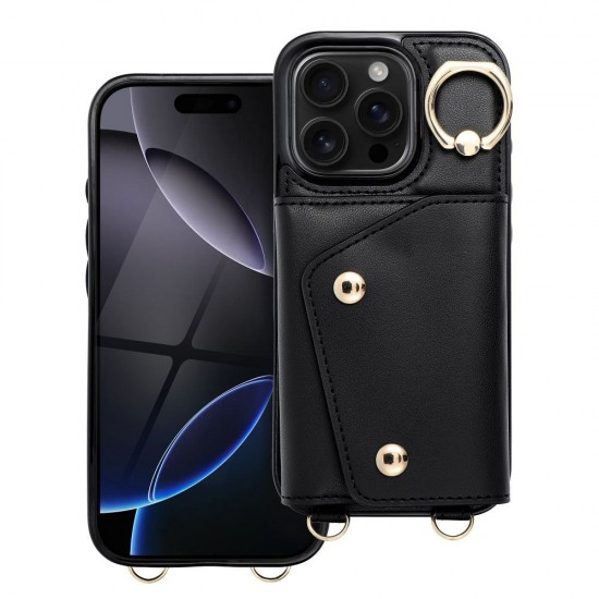 Apple iPhone 16 Pro Max Wallet Wonder Black Кейс