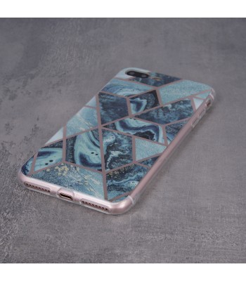 Samsung A03s 4G Geometric Marmur Dark Blue Кейс