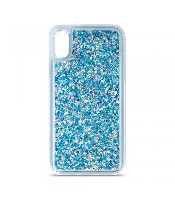 Samsung A03s Liquid Sparkle TPU Blue Кейс