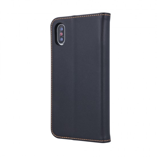 Samsung A13 4G Geniune Leather Smart Pro Black Кейс