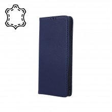 Samsung A13 4G Geniune Leather Smart Pro Navy Blue Кейс