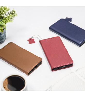 Samsung A13 4G Geniune Leather Smart Pro Navy Blue Кейс