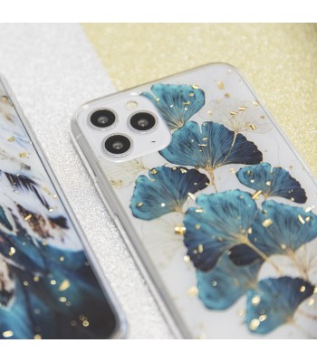 Samsung A14 Gold Glam Leaves Кейс