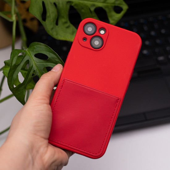 Samsung A53 5G Card Cover Red Кейс