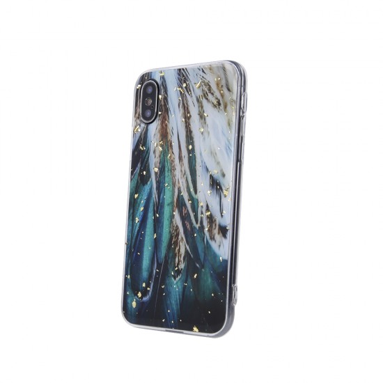 Samsung S22 Ultra Gold Glam Feathers Кейс