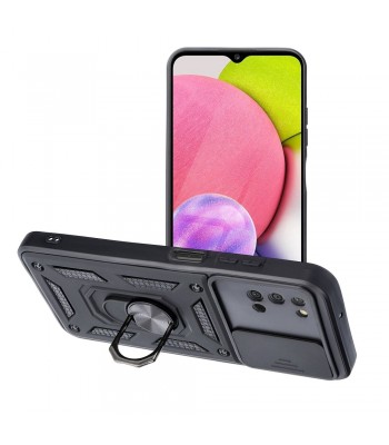 Samsung A03S Slide Armor Black Кейс
