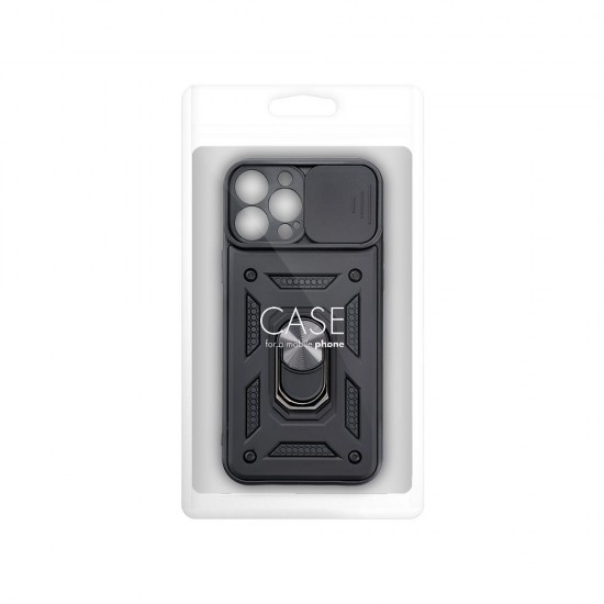 Samsung A03S Slide Armor Black Кейс