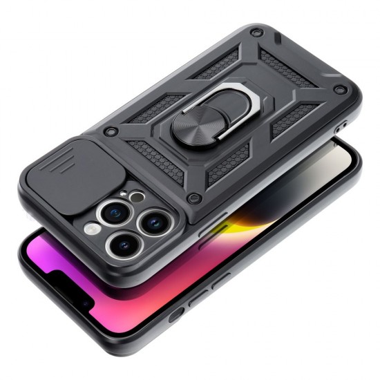 Samsung A03S Slide Armor Black Кейс