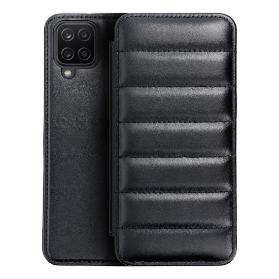 Samsung A12 Puffer Book Black Кейс