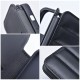 Samsung A12 Puffer Book Black Кейс