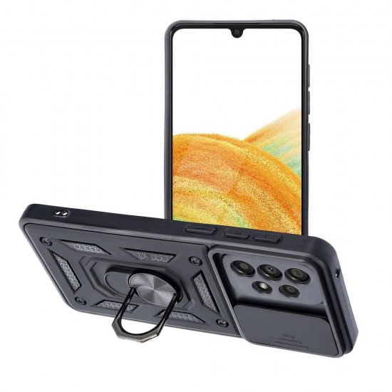 Samsung A33 5G Slide Armor Black Кейс