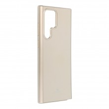 Samsung S22 Ultra Mercury Pearl Jelly Glitter Design Gold Кейс