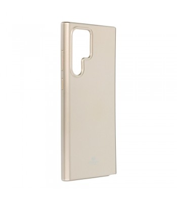 Samsung S22 Ultra Mercury Pearl Jelly Glitter Design Gold Кейс