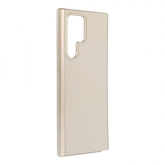 Samsung S22 Ultra Mercury Pearl Jelly Glitter Design Gold Кейс