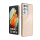 Samsung S22 Ultra Mercury Pearl Jelly Glitter Design Gold Кейс