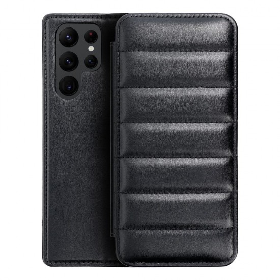 Samsung S22 Ultra Puffer Book Black Кейс