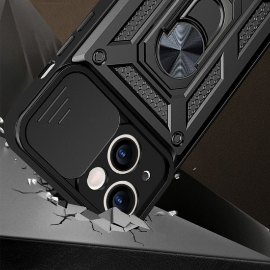 Samsung S24 FE Armor CamSlide Black Кейс