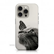 Samsung A16 Aurora Cat Butterfly Кейс
