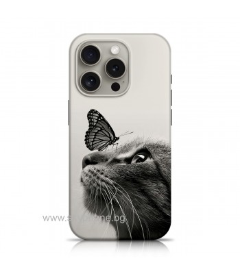 Samsung A16 Aurora Cat Butterfly Кейс