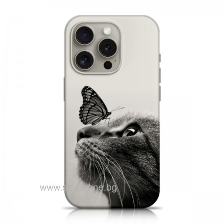Samsung A16 Aurora Cat Butterfly Кейс
