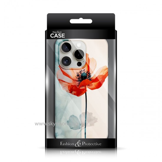 Apple iPhone 15 Masterpiece TPU Poppy Flower Кейс