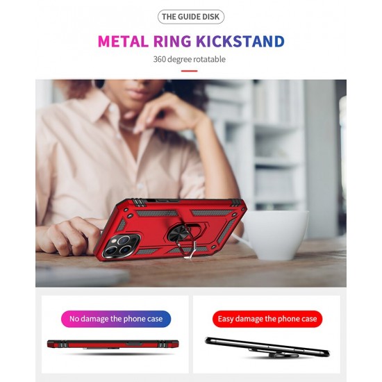 Xiaomi RedMi Note 13C 5G Ring Armor Black Кейс