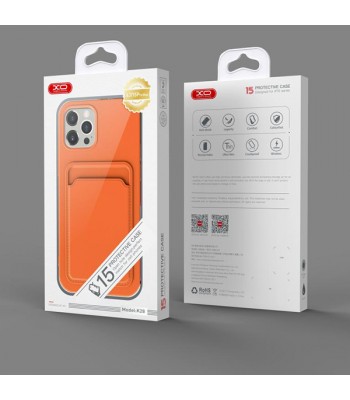Apple iPhone 15 Pro XO K28 TPU With Card Slot Black Кейс