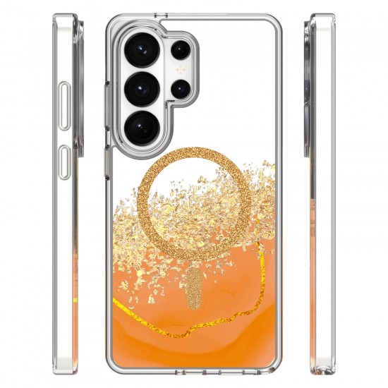 Samsung S26 Ultra Epoxy Mag Orange Кейс