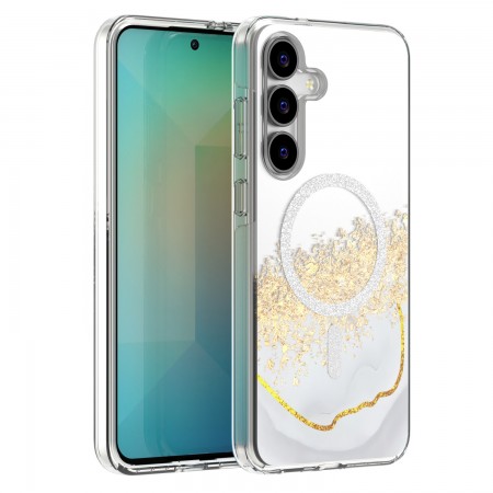 Samsung S25 FE Epoxy Mag White Кейс