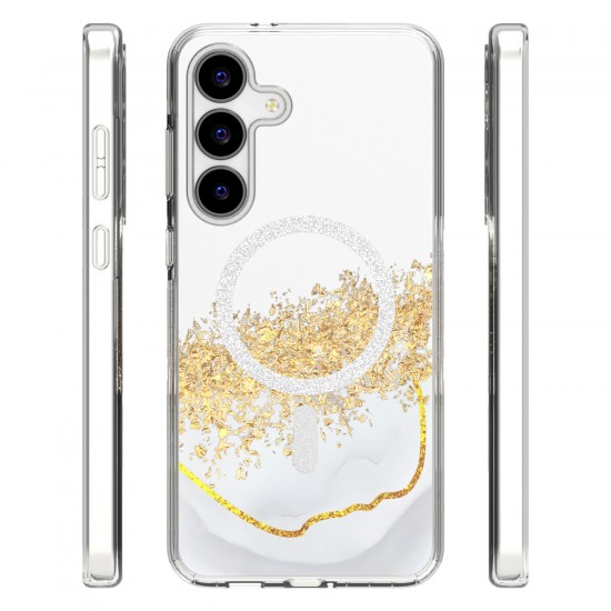 Samsung S25 FE Epoxy Mag White Кейс