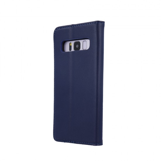 Samsung A23 5G Genuine Leather Smart Pro Navy Blue Кейс