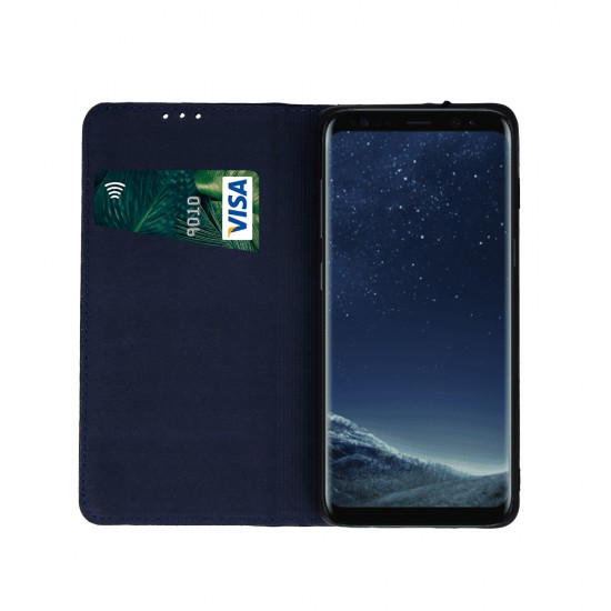 Samsung A23 5G Genuine Leather Smart Pro Navy Blue Кейс