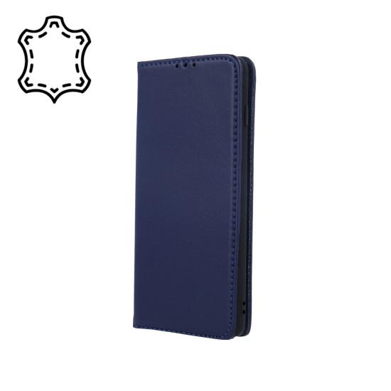 Samsung A23 5G Genuine Leather Smart Pro Navy Blue Кейс