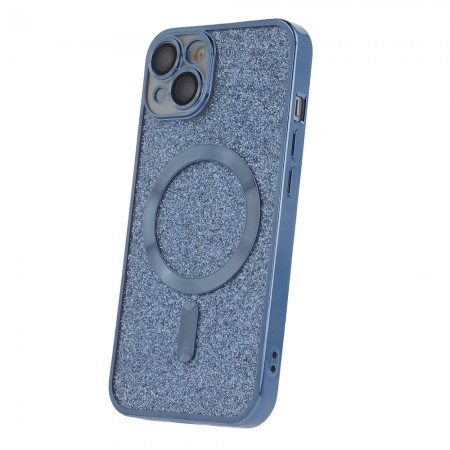 Apple iPhone 13 Glitter Chrome Mag Blue Кейс