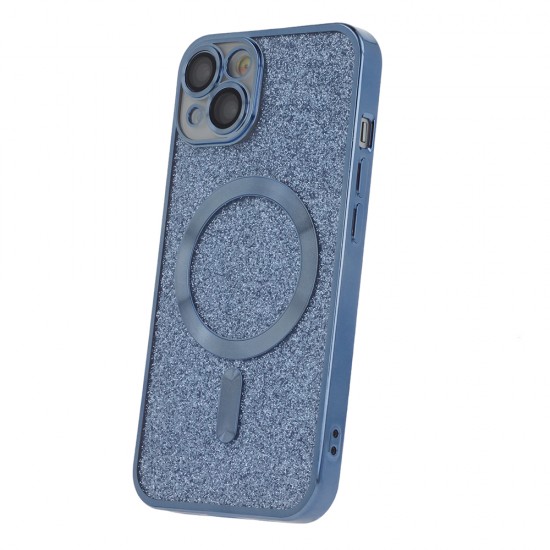 Apple iPhone 15 Pro Glitter Chrome Mag Blue Кейс