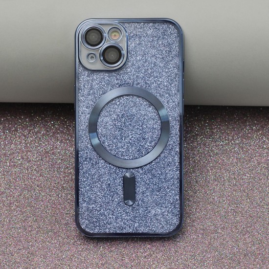 Apple iPhone 15 Pro Glitter Chrome Mag Blue Кейс