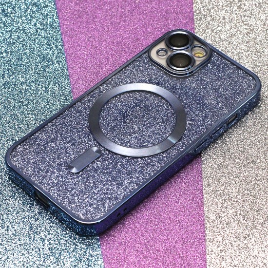 Apple iPhone 15 Pro Glitter Chrome Mag Blue Кейс