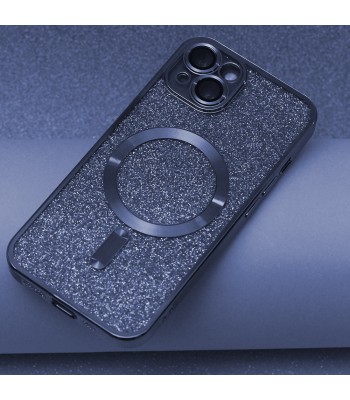 Apple iPhone 15 Pro Max Glitter Chrome Mag Blue Кейс