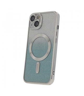 Apple iPhone 13 Glitter Chrome Mag Silver Gradient Кейс