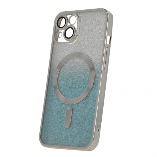Apple iPhone 14 Pro Glitter Chrome Mag Silver Gradient Кейс