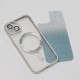 Apple iPhone 14 Pro Glitter Chrome Mag Silver Gradient Кейс